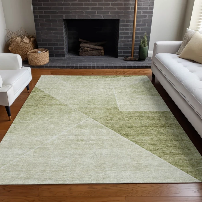 Addison Mayfield Green AMF779 - 8ft. Round Rug