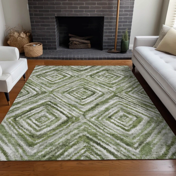 Addison Mayfield Green AMF781 8ft. x 10ft. Rect. Rug