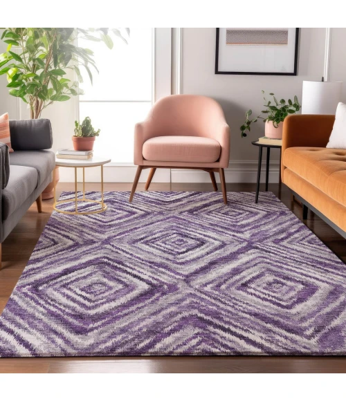 Addison Mayfield Purple AMF781 2ft. 3in. x 7ft. 6in. Rect. Rug
