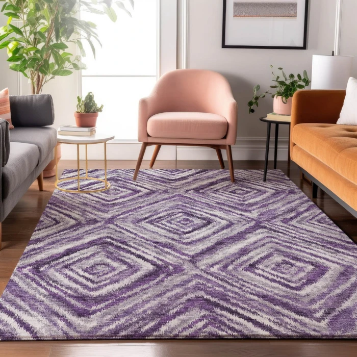 Addison Mayfield Purple AMF781 9ft. x 12ft. Rect. Rug