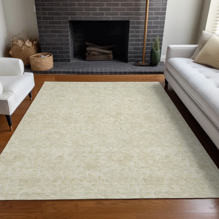 Addison Mayfield Ivory AMF782 - 8ft. Round Rug
