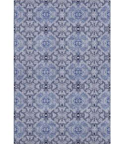 Addison Mayfield Blue AMF783 - 8ft. Round Rug