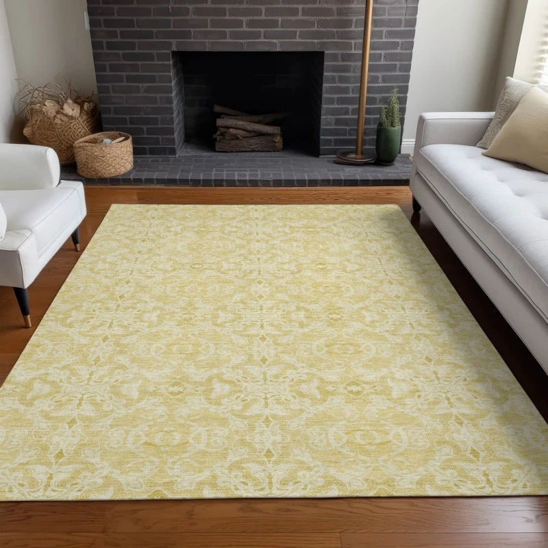 Addison Mayfield Gold AMF784 2ft. 3in. x 7ft. 6in. Rect. Rug