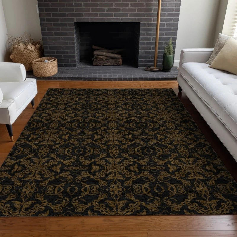 Addison Mayfield Brown AMF785 - 8ft. Round Rug