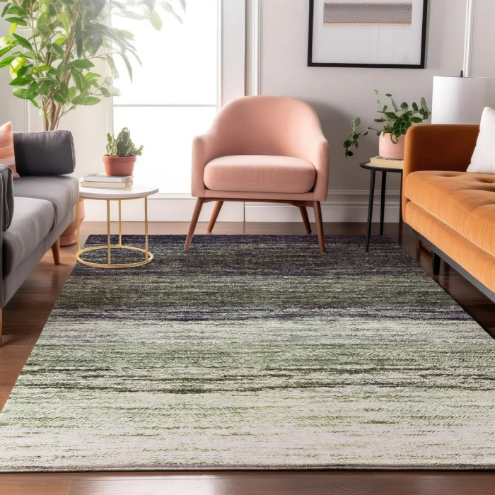 Addison Mayfield Green AMF786 - 8ft. Round Rug