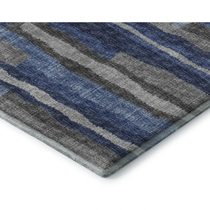 Addison Mayfield Blue AMF78 - 8ft. Round Rug