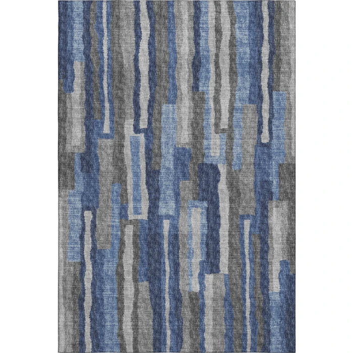 Addison Mayfield Blue AMF78 - 8ft. Round Rug