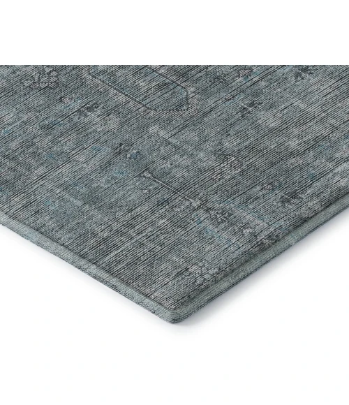 Addison Mayfield Teal AMF790 - 8ft. Round Rug