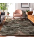 Addison Mayfield Brown AMF792 - 8ft. Round Rug