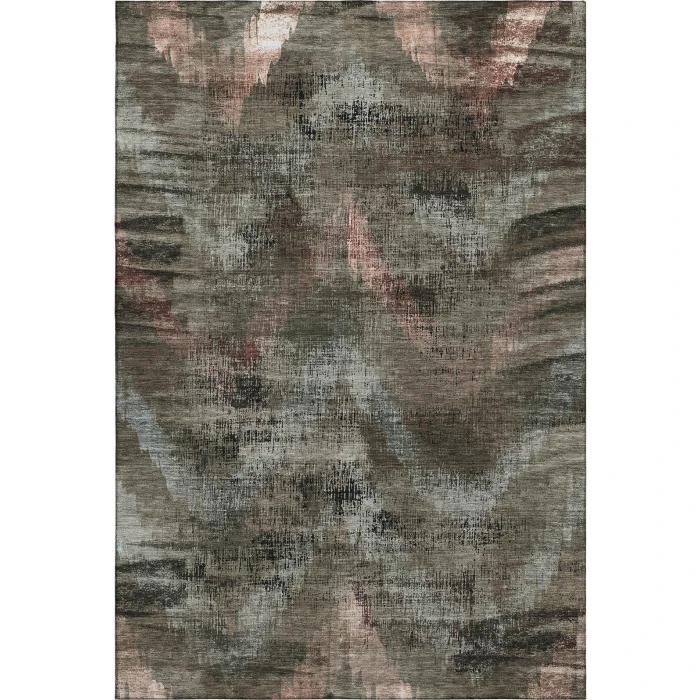 Addison Mayfield Brown AMF792 - 8ft. Round Rug
