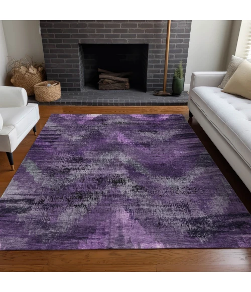 Addison Mayfield Purple AMF792 8ft. x 10ft. Rect. Rug