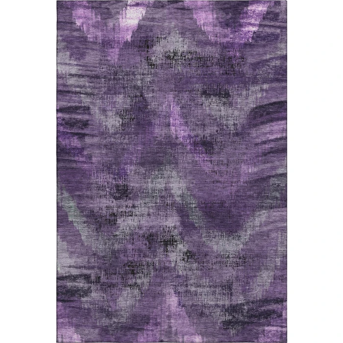 Addison Mayfield Purple AMF792 - 8ft. Round Rug