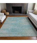 Addison Mayfield Teal AMF794 - 8ft. Round Rug