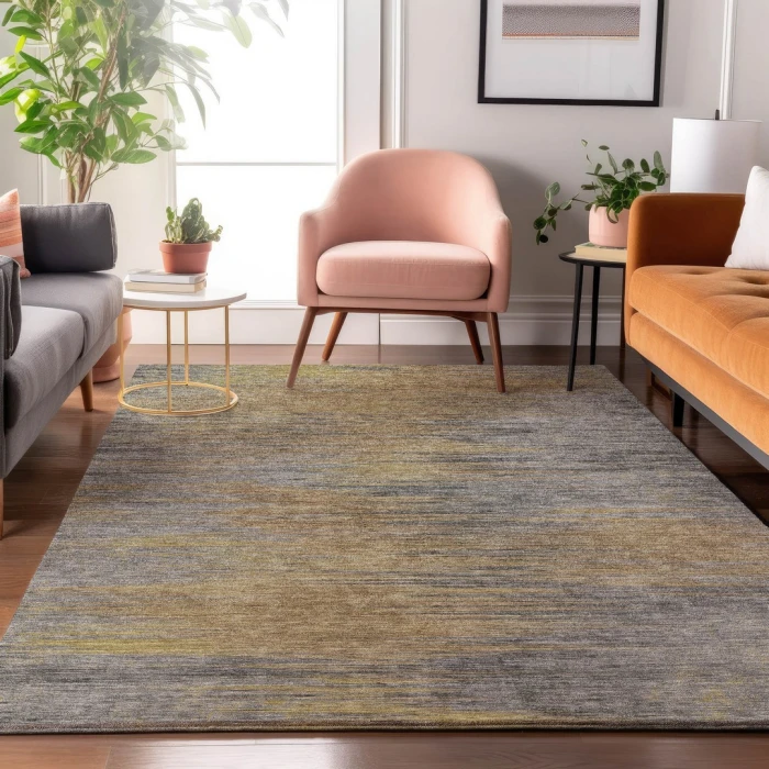 Addison Mayfield Brown AMF794 - 8ft. Round Rug