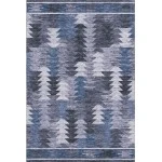 Addison Mayfield Blue AMF798 - 8ft. Round Rug