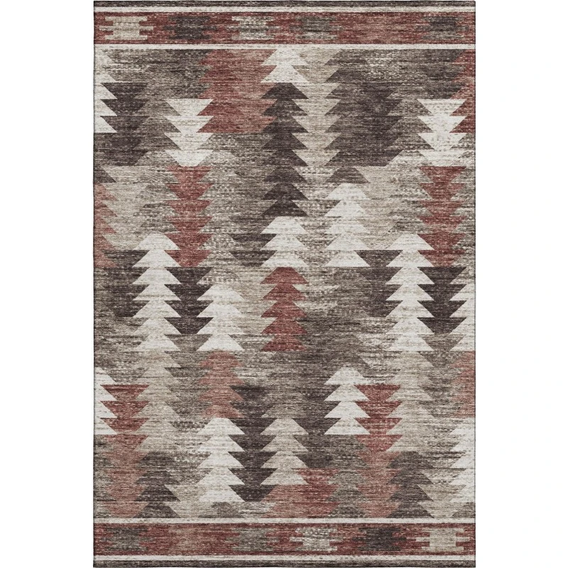 Addison Mayfield Brown AMF798 - 8ft. Round Rug