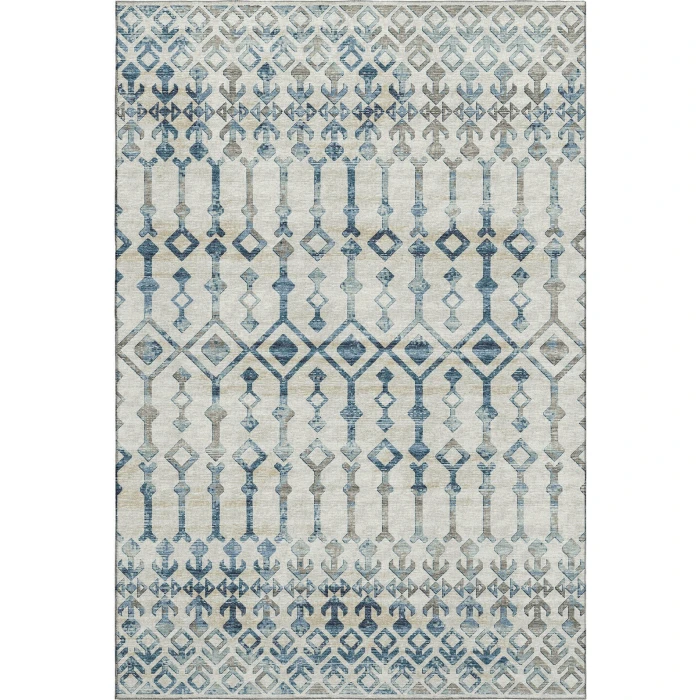 Addison Mayfield Blue AMF79 - 8ft. Round Rug