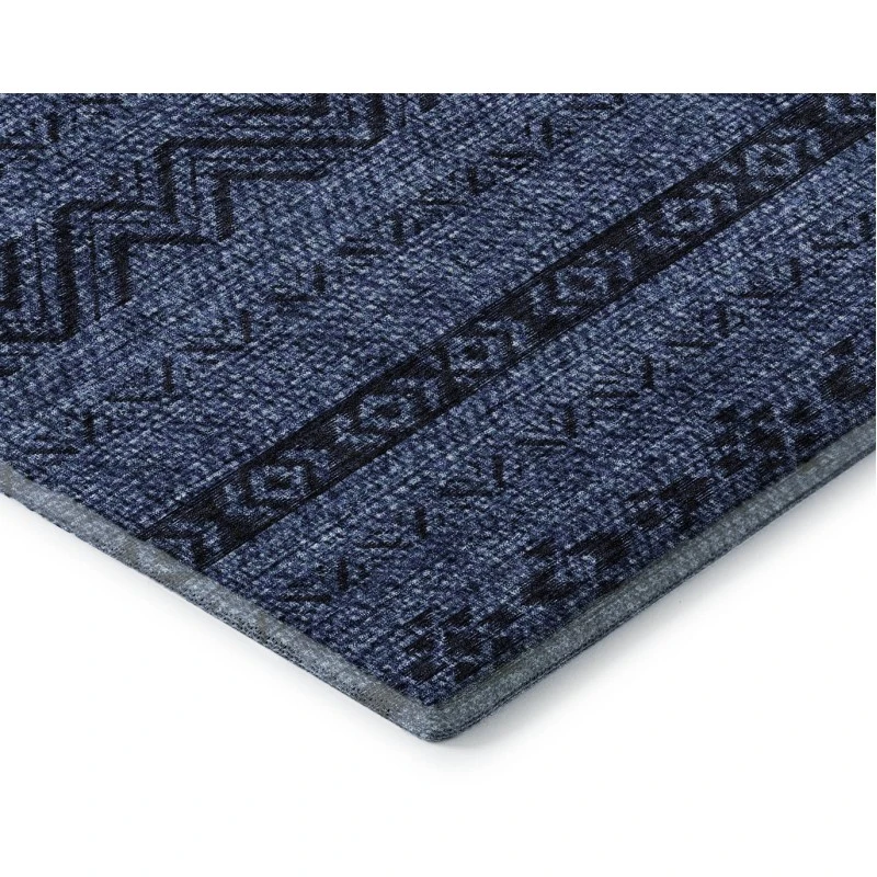Addison Mayfield Blue AMF803 - 8ft. Round Rug