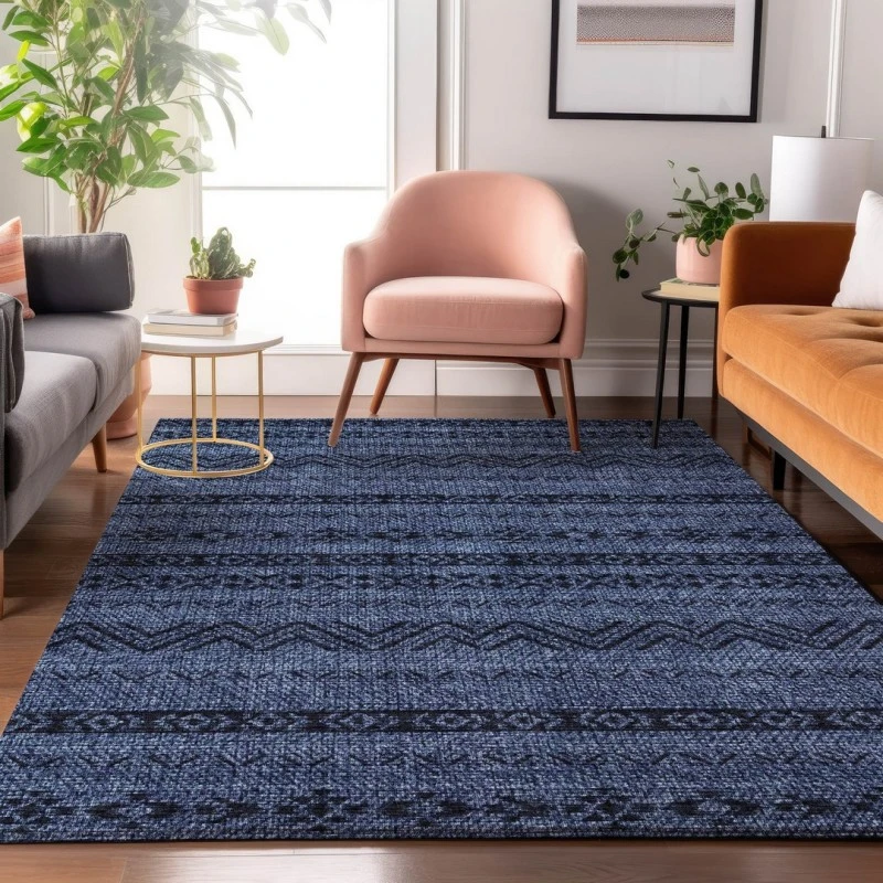 Addison Mayfield Blue AMF803 - 8ft. Round Rug