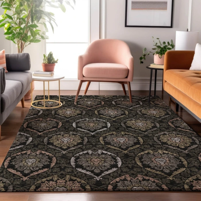 Addison Mayfield Black AMF809 2ft. 3in. x 7ft. 6in. Rect. Rug
