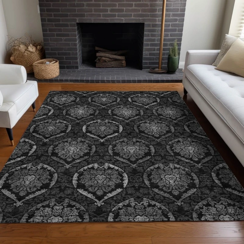 Addison Mayfield Gray AMF809 - 8ft. Round Rug