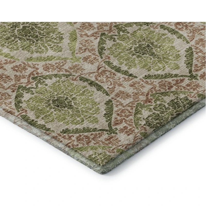 Addison Mayfield Green AMF811 - 8ft. Round Rug