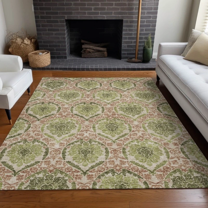 Addison Mayfield Green AMF811 - 8ft. Round Rug
