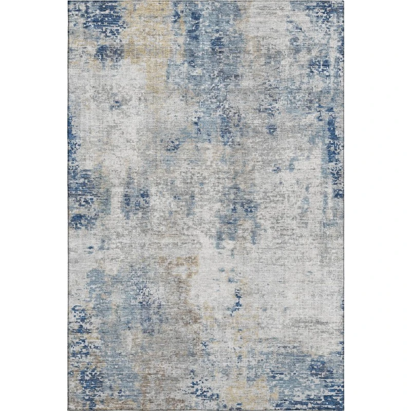 Addison Mayfield Blue AMF814 - 8ft. Round Rug