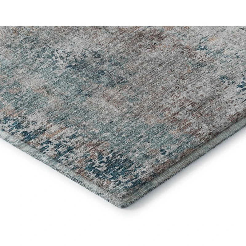 Addison Mayfield Teal AMF814 - 8ft. Round Rug