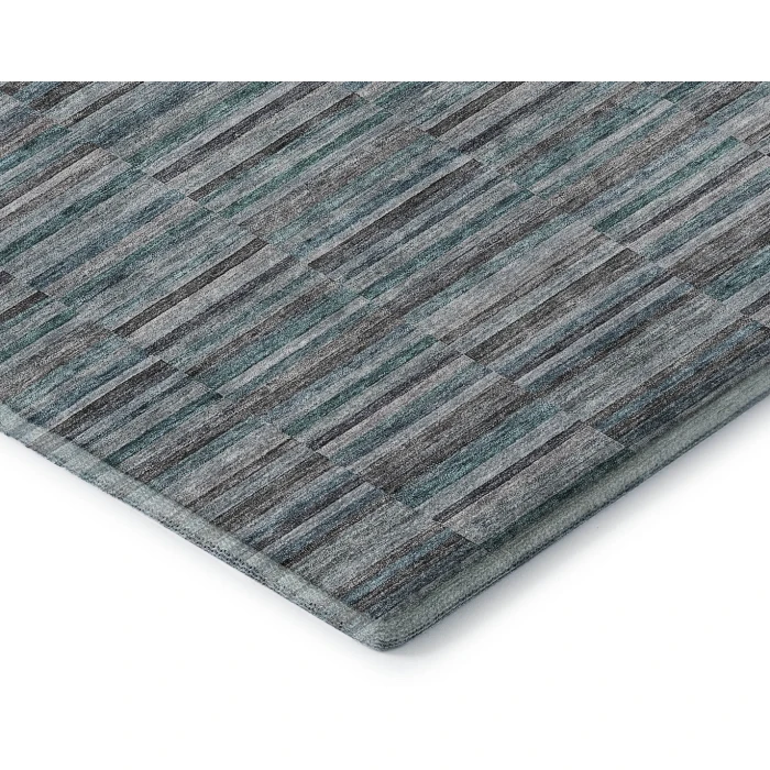 Addison Mayfield Teal AMF816 - 8ft. Round Rug