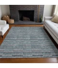 Addison Mayfield Teal AMF816 - 8ft. Round Rug
