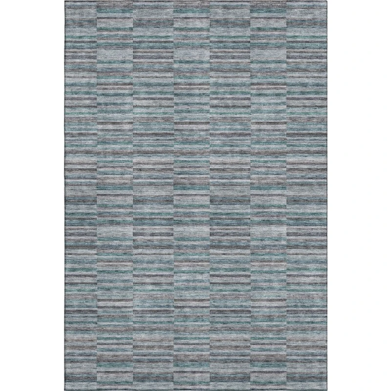 Addison Mayfield Teal AMF816 - 8ft. Round Rug