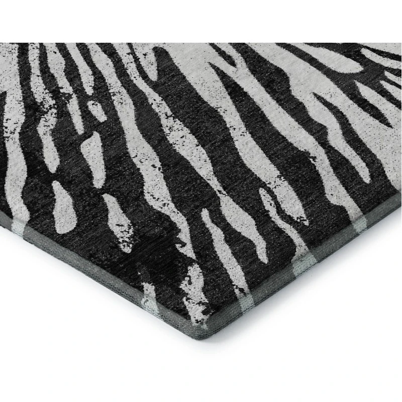 Addison Mayfield Black AMF818 - 8ft. Round Rug