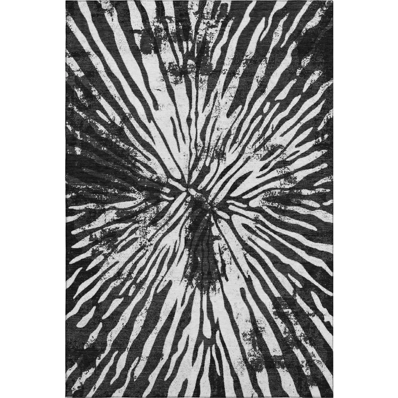 Addison Mayfield Black AMF818 - 8ft. Round Rug