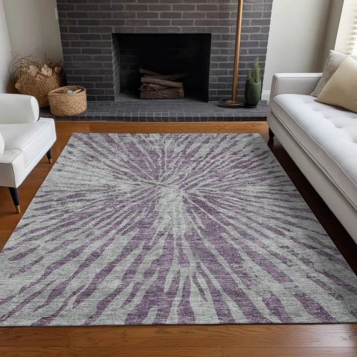 Addison Mayfield Purple AMF818 5ft. x 7ft. 6in. Rect. Rug