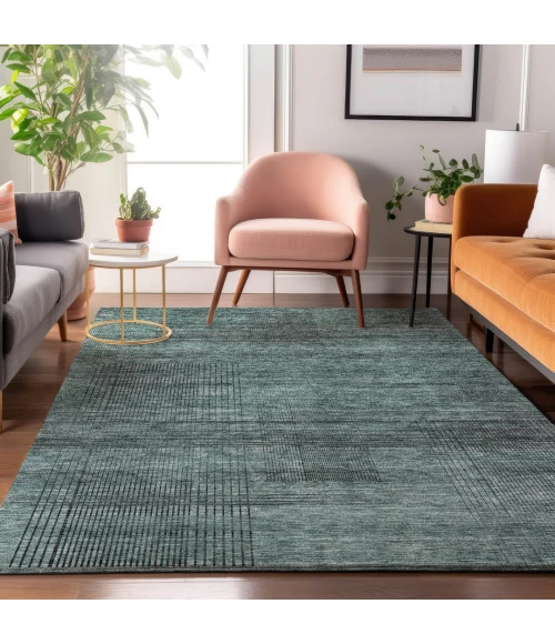 Addison Mayfield Teal AMF820 8ft. x 10ft. Rect. Rug