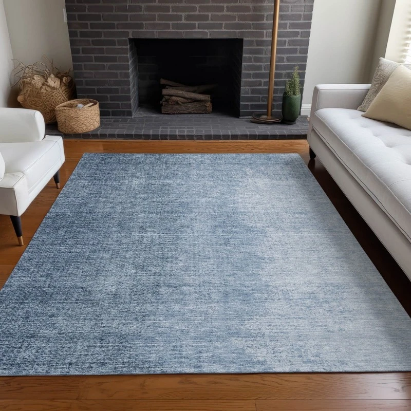 Addison Mayfield Blue AMF822 - 8ft. Round Rug