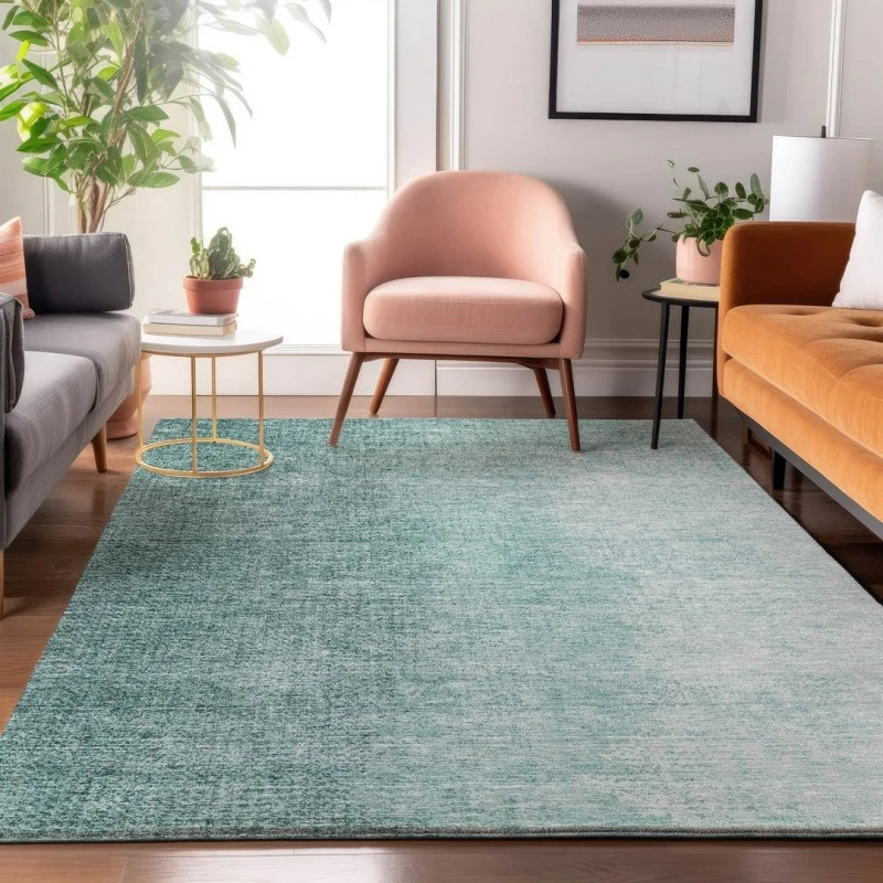 Addison Mayfield Teal AMF822 - 8ft. Round Rug