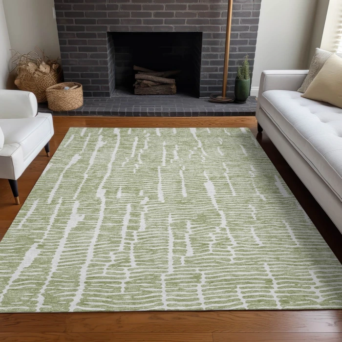 Addison Mayfield Green AMF830 9ft. x 12ft. Rect. Rug
