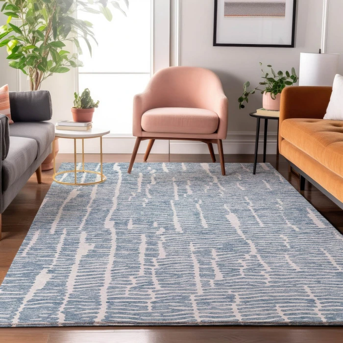 Addison Mayfield Blue AMF830 9ft. x 12ft. Rect. Rug
