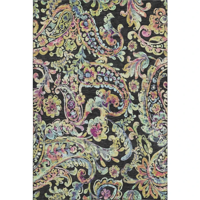 Addison Mayfield Black AMF834 5ft. x 7ft. 6in. Rect. Rug