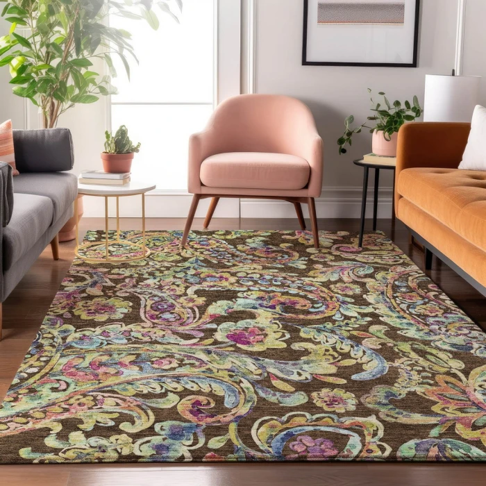 Addison Mayfield Brown AMF834 9ft. x 12ft. Rect. Rug
