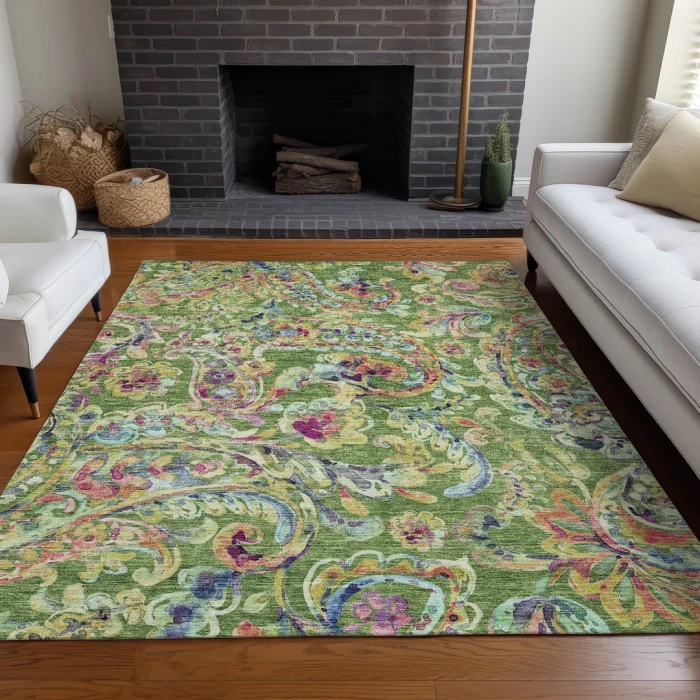 Addison Mayfield Green AMF834 2ft. 3in. x 7ft. 6in. Rect. Rug