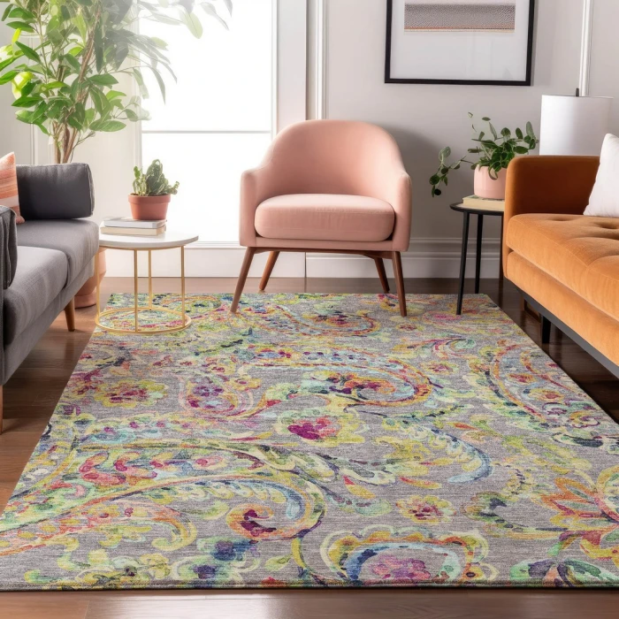 Addison Mayfield Gray AMF834 9ft. x 12ft. Rect. Rug