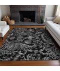 Addison Mayfield Black AMF835 9ft. x 12ft. Rect. Rug
