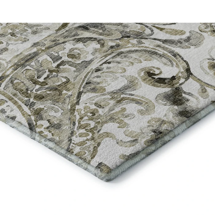Addison Mayfield Brown AMF835 - 8ft. Round Rug