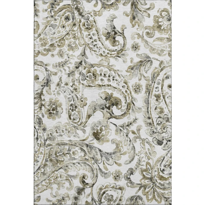Addison Mayfield Brown AMF835 - 8ft. Round Rug