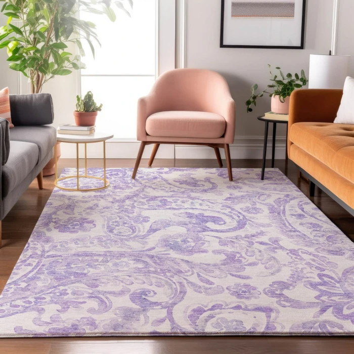 Addison Mayfield Purple AMF835 9ft. x 12ft. Rect. Rug