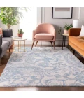 Addison Mayfield Blue AMF835 - 8ft. Round Rug