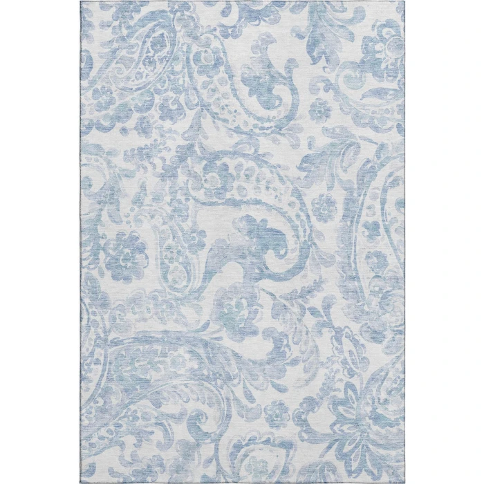 Addison Mayfield Blue AMF835 - 8ft. Round Rug